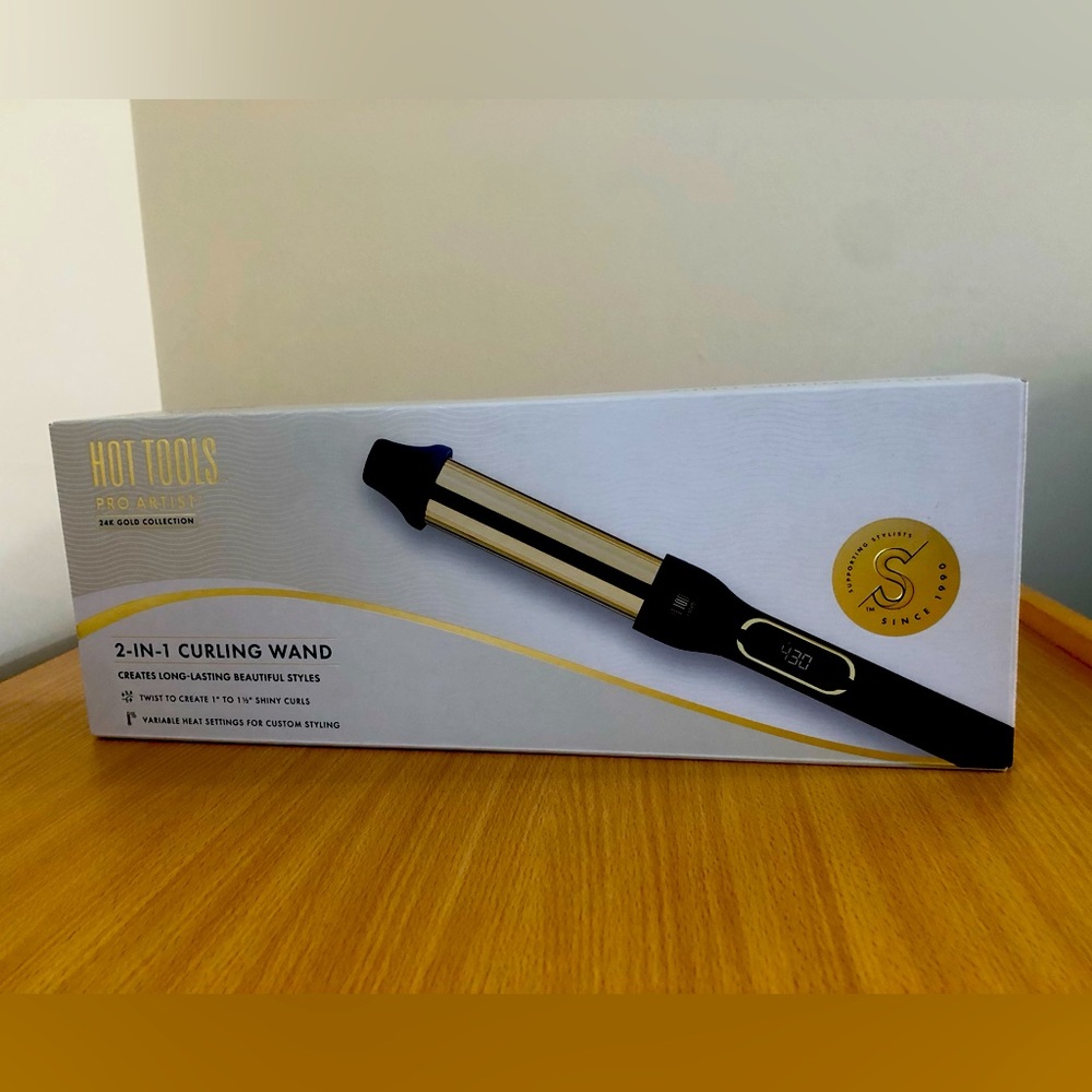 HOT TOOLS Pro Artist 2-in-1 Curling Wand